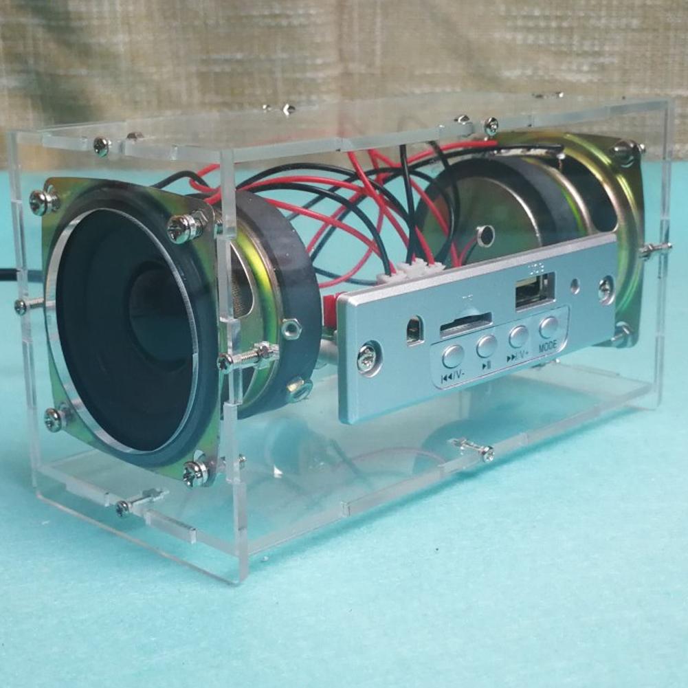 Bluetooth Speaker DIY Kit MP3 Music Pack Stereo Sound 3W Mini Power Amplifier with Remote