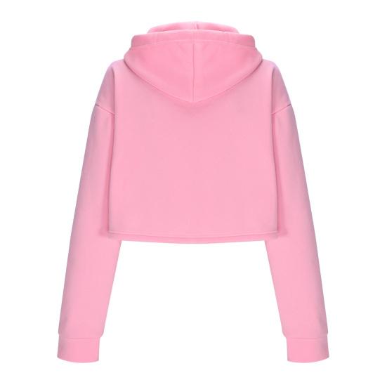 Женское укороченное худи на кулиске, повседневные пуловеры с длинным рукавом, спортивные кроп-топы для тренировок, осенние наряды