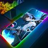 Zenless Zone Zero Коврик для мыши Игровой RGB-коврик с подсветкой Животное Клавиатура Девушка-геймер XXL Коврик для ноутбука Настольные коврики Deskpad