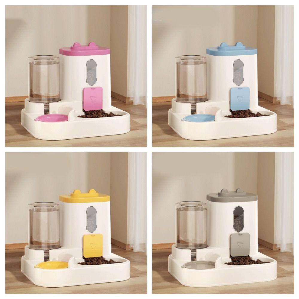 Dry Wet Separation Pet Water Dispenser Cat Dog Food Bowl Pet Kitten Bowl Accessories