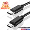 Кабель Type C - Micro USB Быстрый USB Type-C адаптер для Samsung Huawei Xiaomi OnePlus MacBook Pro OTG мобильный телефон Micro USB кабель