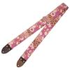 Harmonics J Nishijin Brocade Guitar Made In Length Azuki Strap, Japan, 810-1410mm, Flower-Patterned (No. 4)/DB