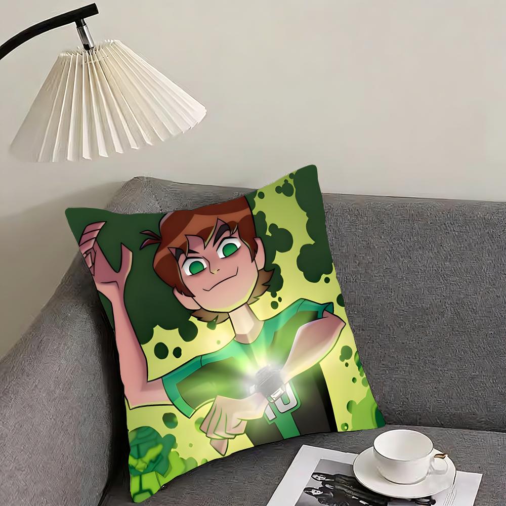 Cartoon BBen Cool Cushion Cover Pillowcase Ultra Soft Skin Friendly Fabric Cloud Like Comfort Concealed Zipper