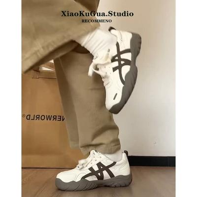 Версия из коровьей кожи~ толстоподошвенные с внутренней высотой из кожи женские новые осенне-зимние спортивные и повседневные кеды