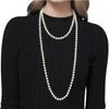 French Luxury Clavicle Chain Women Choker Korean Style Long Necklace Imitation Pearl Sweater Chain