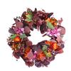 Искусственный венок Яркие цвета Ретро Имитация Осенний венок с цветами листьями для входной двери двора свадебного украшения