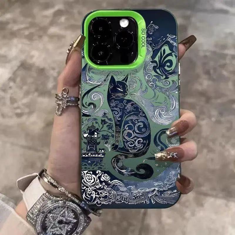 The new Tengtu cat is suitable for iphone16 mobile phone case Apple 15promax/14 anti-drop 13pro12/11x.