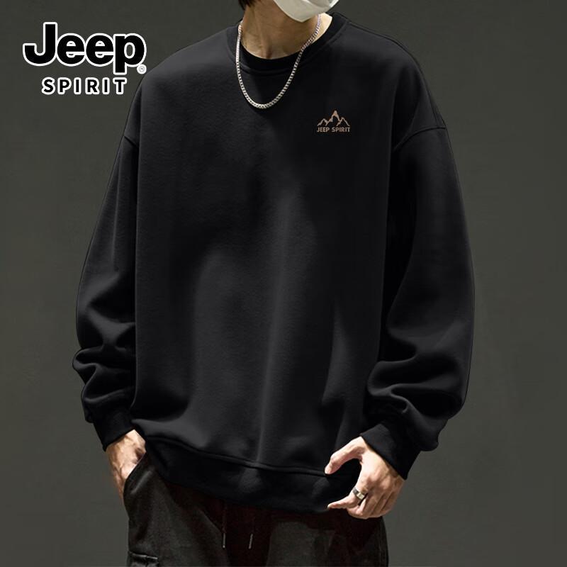 Мужская футболка с длинным рукавом JEEP SPIRIT свободного кроя с графикой