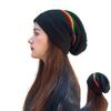 Striped Color Jamaica Knitted Hat Beanies Pullover Skull Caps Weaving Reggae Hat  Winter Autumn