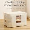 Large Capacity Fabric Storage Box Stackable Wardrobe Container Toy Storage Bins  Living Room