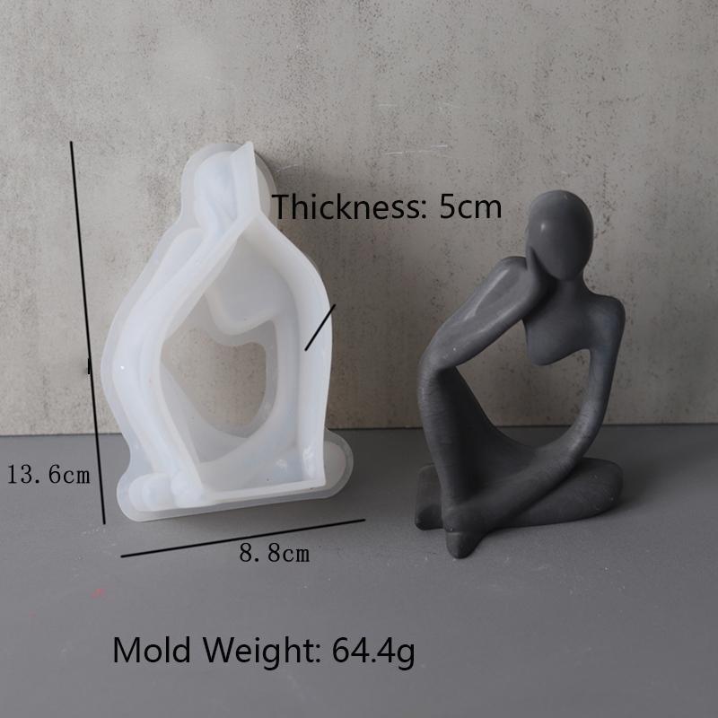 Three-Dimensional Crystal DIY Silicone Mould for Making Human Body Meditation Epoxy Resin and Concrete Casting MIT