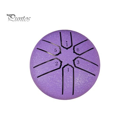 Стальной язычковый барабанчик Rain Chime 3 дюйма 6 нот мини-барабан Handpan Sound Healing Instrument Chakra Tank Drum для йоги, медитации