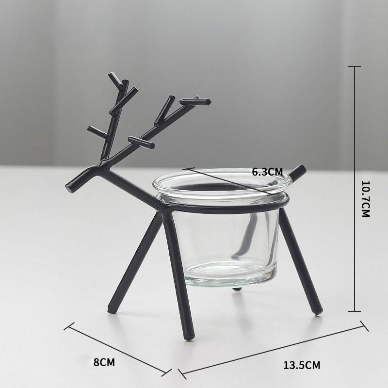 Geometry Deer Candlestick Aromatherapy Table Decorations Party Home Decoration Without Candles