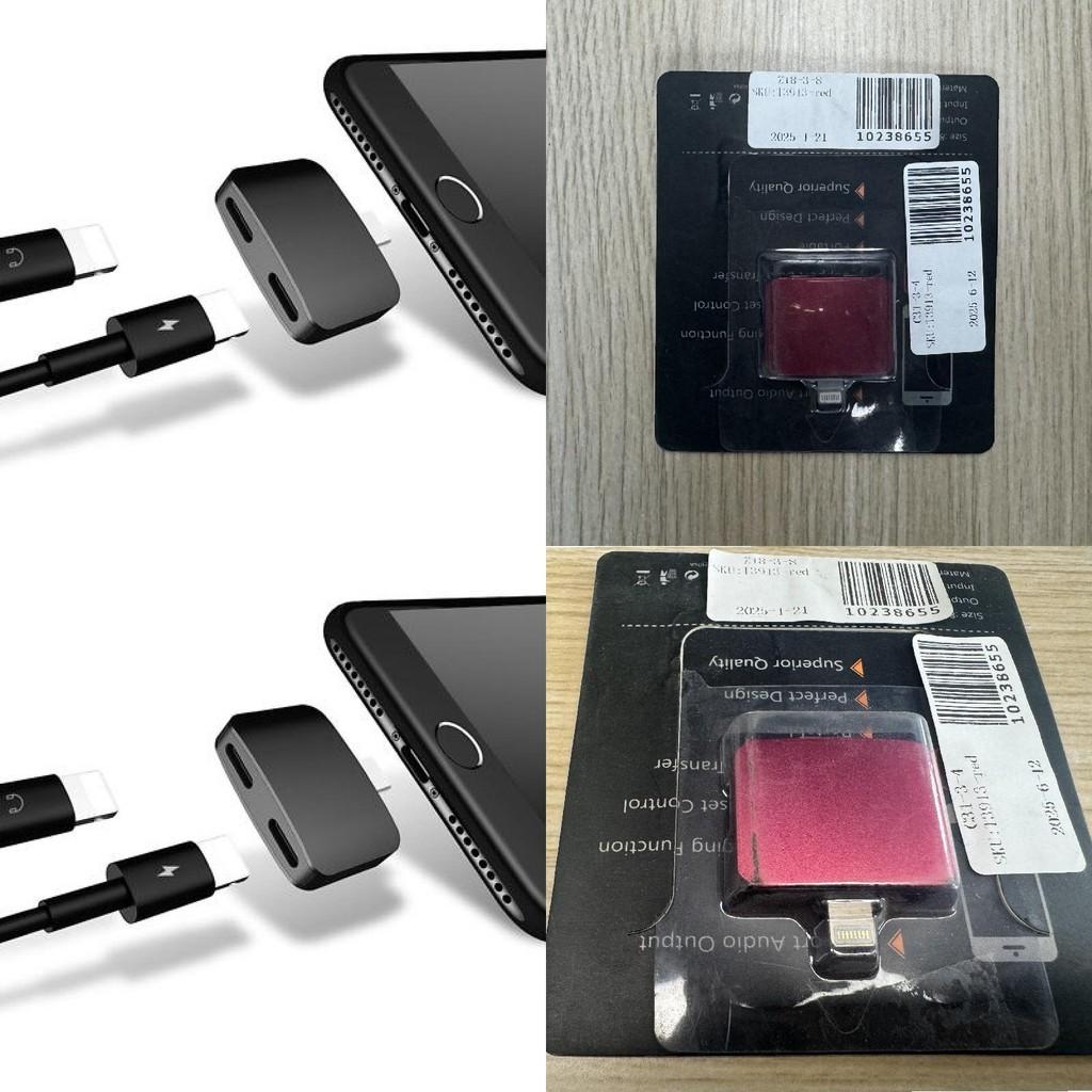 Адаптер Apple Lightning для наушников для прослушивания и зарядки на iPhone 7 — 11