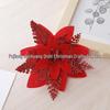 Gold Poinsettia Christmas Decoration Wreath Accessories