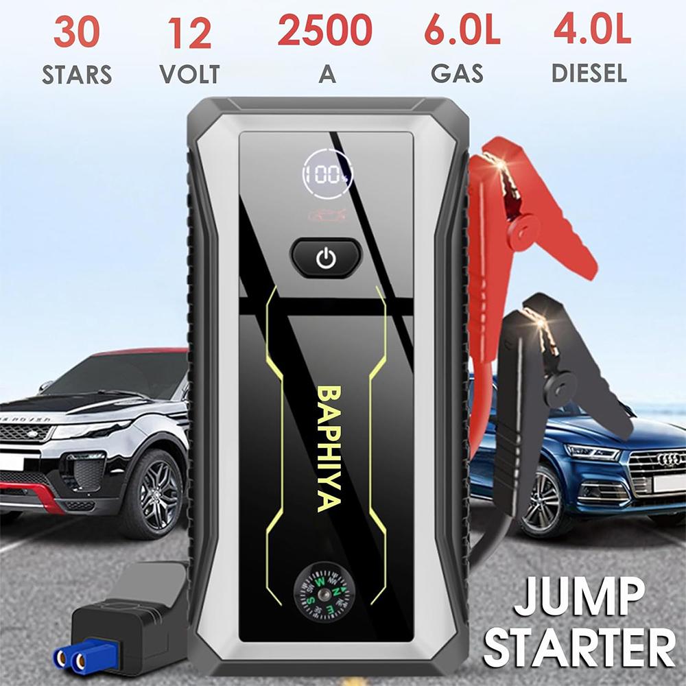Car Battery Starter 28000mAh Portable Charger Auto Jump Starter 12V Petrol Diesel Car Emergency Booster Start Power Supply