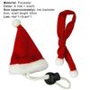 1 Set Reptile Hats with Scarf Holiday Dress Up Soft Christmas Lizard Santa Hat for Amphibians