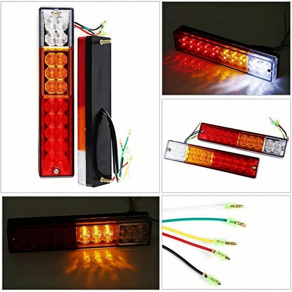 LOOKGOU Задний фонарь прицепа, LED, 12 В, Универсальное использование, Для грузовиков, Грузовиков, Кораблей, DC