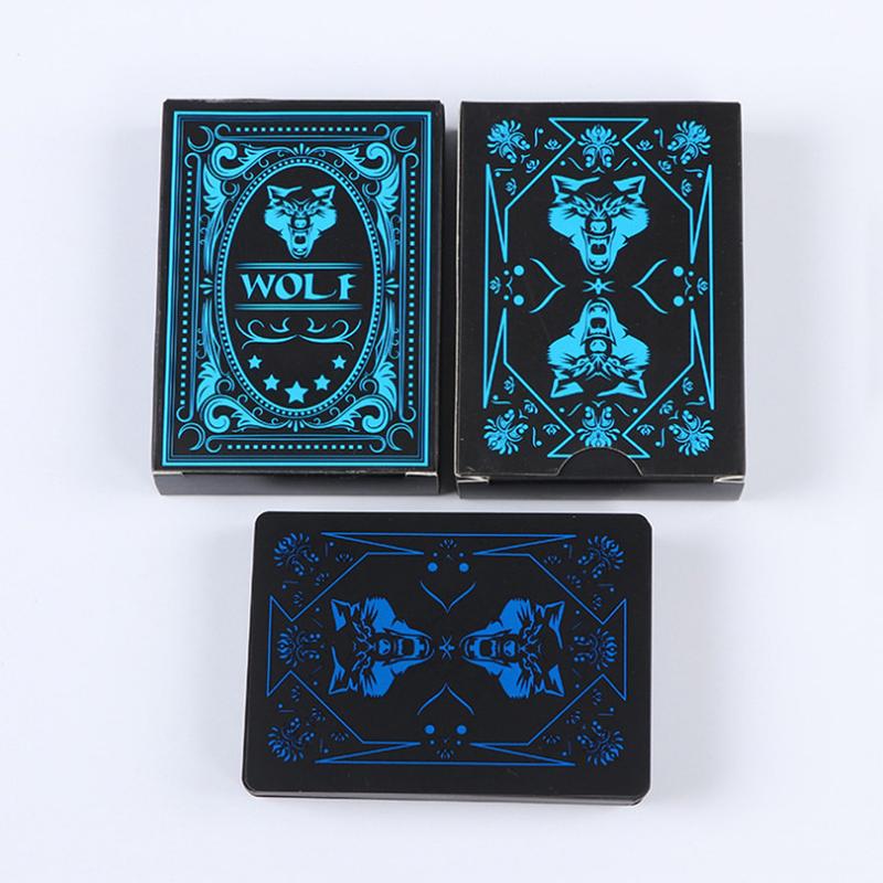 Черный пластиковый магический покер ПВХ водонепроницаемый шахматы и карты досуг игра покер настольная игра аксессуары