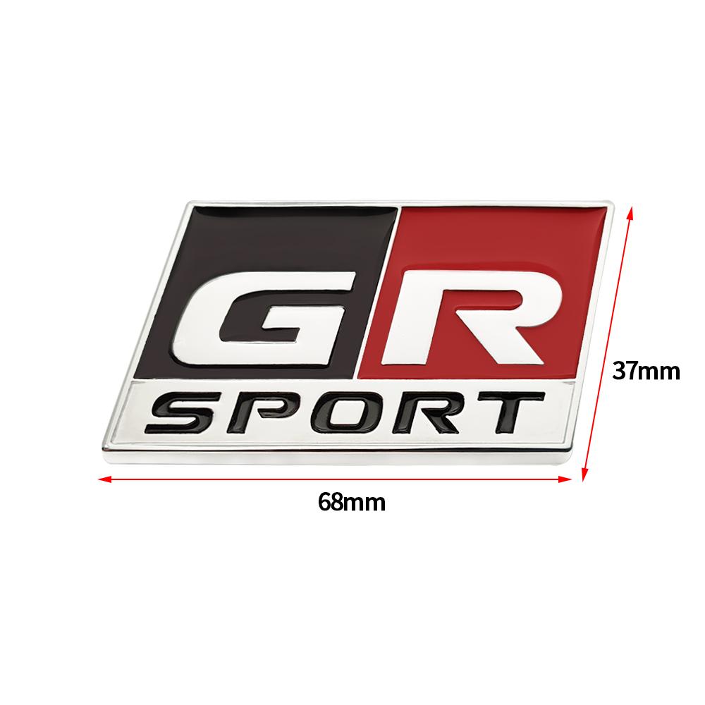 HAX1 Car Styling GR SPORT Emblem Sticker Badge 3D Metal Decal For Toyotas supra GR YARiS RS REIZ COROLLA Camry VIOS car styling