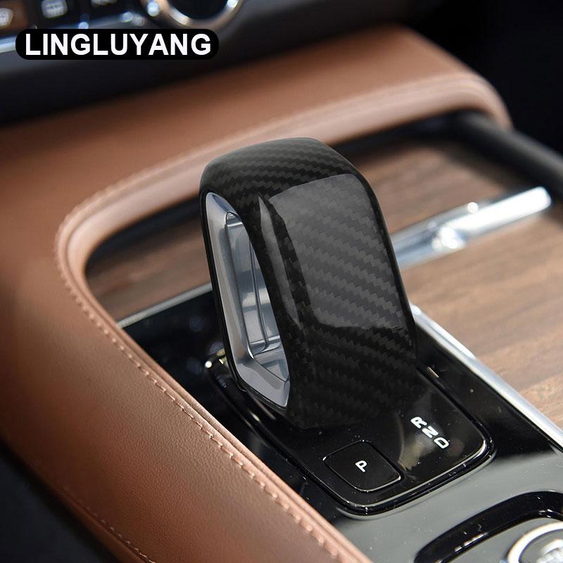 Для volvo xc60 xc90 s90 v90CC s60 v60CC XC40 C40 центральный механизм управления, декоративная крышка, автомобиль из настоящего углеродного волокна