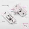 Door Lock 90 Degree Barn Door Latch Bolt Stainless Steel Hook Latch Window Cabinet Locks Right Angle Sliding Gate Lock Hardware