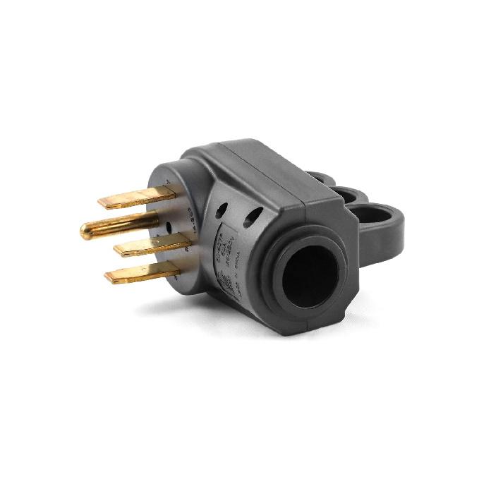 QWORK Nema 14-50P 50 Amp Male RV Replacement Plug, 2 Pack 125/250V Power Assembly Plug With Handle For Camper Trailer