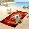 PSV Eindhoven FC Personalized Printed Beach Towel Soccer Logo Support Custom Name Text Absorbent Towel For Sport Travel Special Gift