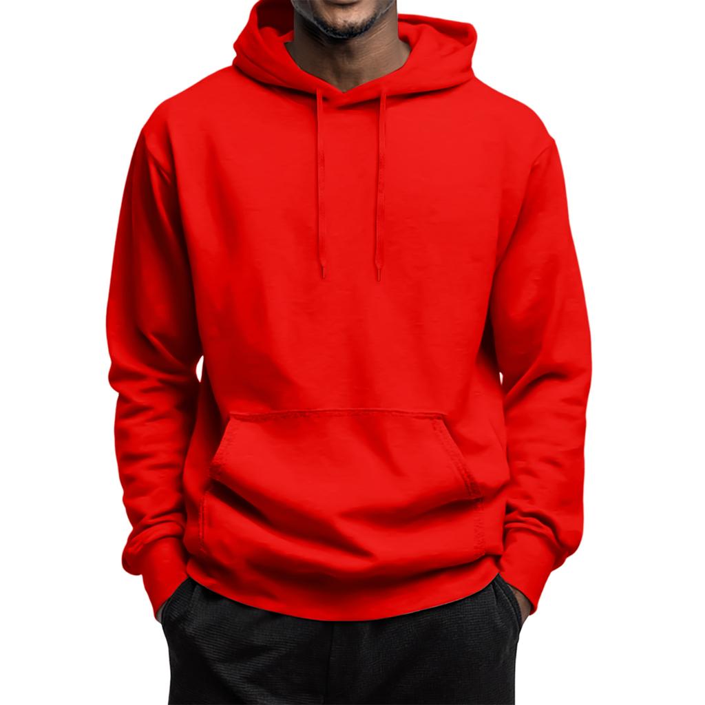 Men's Fleece Hoodie Casual Long Sleeve 1/4 Zipper Pullover Sweatshirts