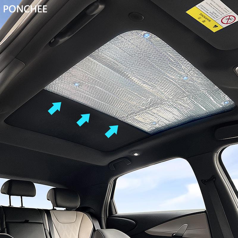 Для BYD Dolphin 2023-2024 Dolphin Панорамная крыша Тень Панель тени Серебристый Солнцезащитный и Теплозащитный Автоаксессуары