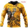 2021 New Deer Hunting 3D Print Men's and Women's Shirts Harajuku Casual Hoodie Fashion Sweater