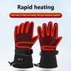 1 пара перчаток с подогревом, водонепроницаемые зимние теплые перчатки с регулируемой температурой и сенсорным экраном на батарейках