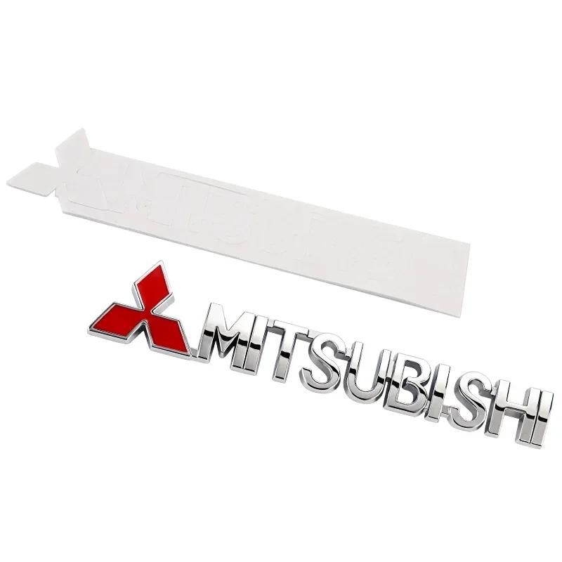 3D Metal Letters Car Side Trunk Emblem Sticker for Mitsubishi Outlander, Pajero, Lancer – Car Decoration
