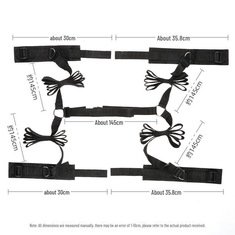 Игрушки Miji SM: Комплект удерживающих приспособлений для взрослых - ремни для рук и ног, 56 предметов.