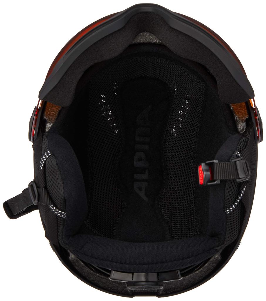 ALPINA Ski Snowboard Visor Helmet Mirror Visor Size Adjustable ARBER VISOR Black Matte Cm 58-61