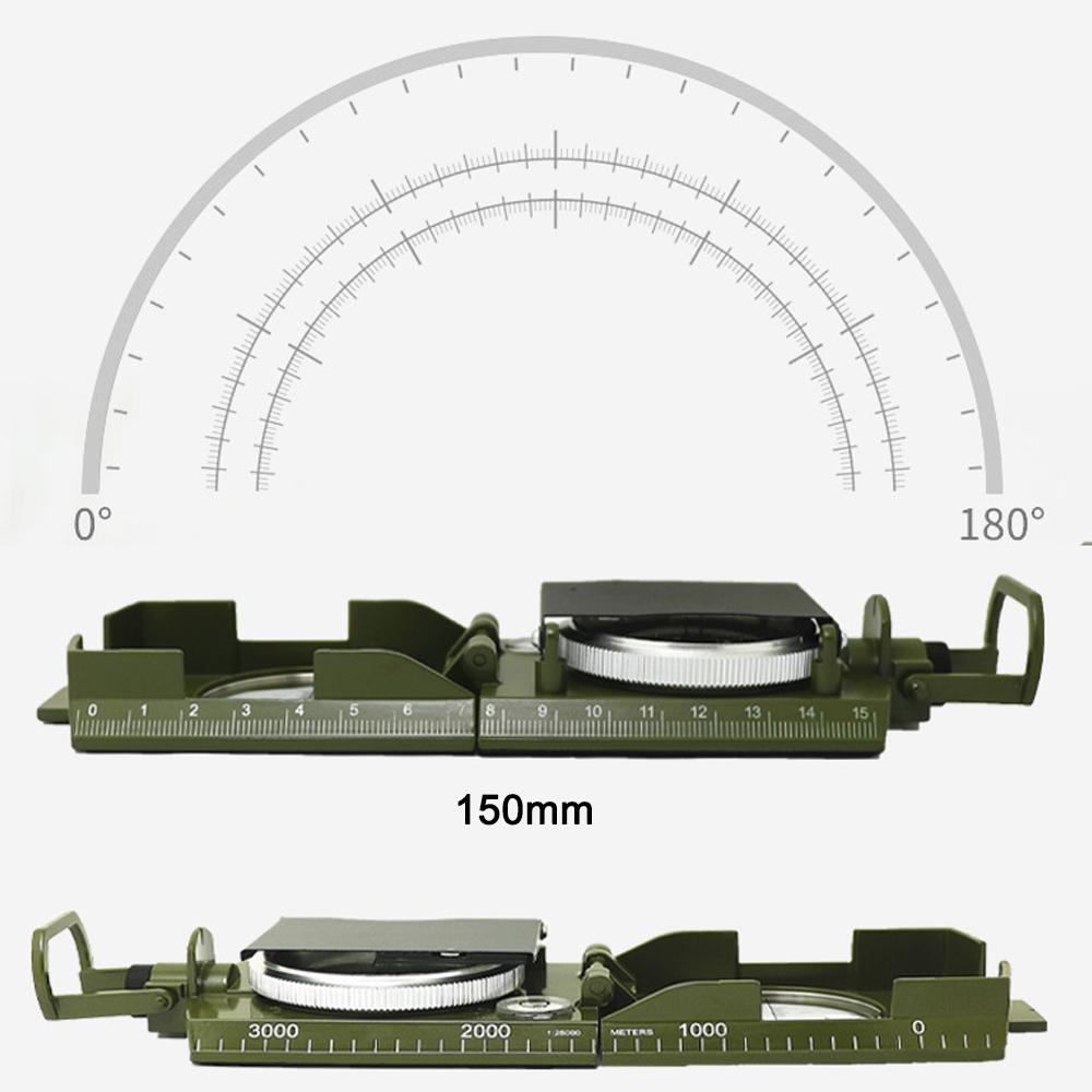 Multifunctional Compass Survival Orienteering Compass Sightings Navigation Compass Waterproof