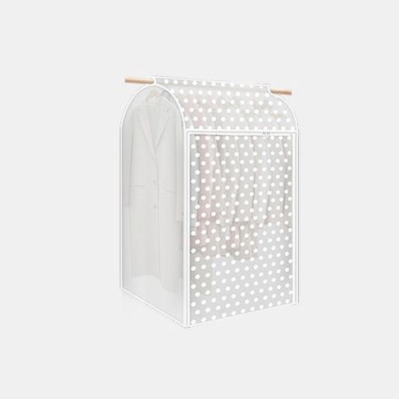 Fully Enclosed Semi Transparent Dust Cover Household Wardrobes Coat Down Jacket Suit Dust Storage Bag Thicken Hanging Bag