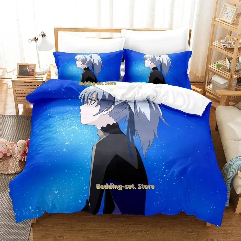 Darker Than Black Bedding Set Single Twin Full Queen King Size Bed Set Adult Kid Bedroom Duvetcover Sets 3D Anime Bed Sheet Set