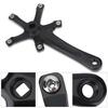 1 пара 170 мм для горного шоссейного велосипеда, запчасти для ремонта одинарного шатуна из сплава (черный)