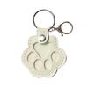 Pet Hair Keepsake Keychain Dog Cat Paw Shape Hair Storage Pendant Keychain Memorial Collection Keychain with Keyring Pet Memorial Gift