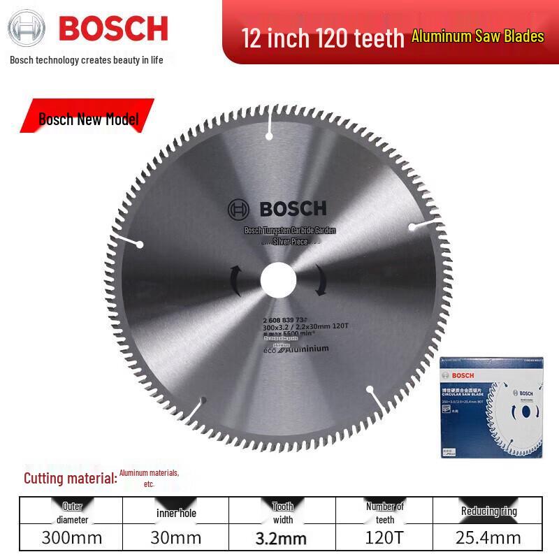 Bosch Circular Saw Blades for Wood & Aluminum CN plug (adapter included)