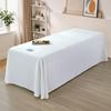 Universal White Beauty Bed Sheet with Face Hole - Elegant Massage Table Cover