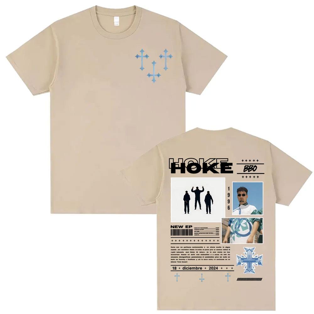 Rapper Hoke Bbo Tour 2025 Printed T Shirt Unisexs Women Vintage Hip Hop EU Size T Shirts High Quality ONeck Short Sleeve Tshirts