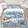 3pcs Cinnamoroll's Magical Birthday Adventure Print Bedding Set (1 Cover + 2 Pillowcases, Without Inserts), This Printed Bedding Set is Soft