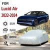 Для Lucid Air 2022-2024 наружная защита полная 190T автомобильные чехлы снегозащитный чехол солнцезащитный козырек пылезащитный чехол аксессуары для экстерьера автомобиля