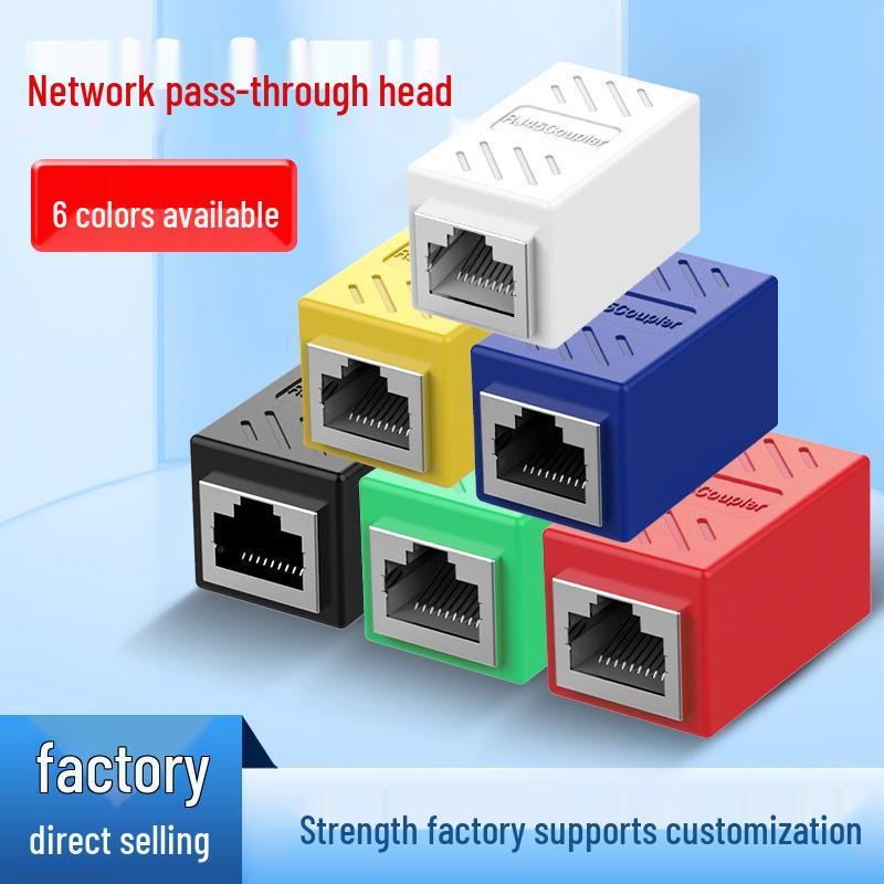 RJ45 Gigabit Network T-Adapter Splitter Extender