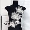 Europe And The United States Hot-Selling White Sequin Embroidery Lace Cloth Sticker Wedding Dress Sewing Women'S Evening Dress Flower Accessories