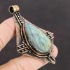 Подвеска из лабрадорита Медный кулон Ювелирные изделия из лабрадорита Подвеска ручной работы Высокое качество Подвеска из драгоценного камня Дизайнерские медные украшения Подарок для девочек