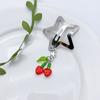 Star Pearl Hair Slides Y2k Style Bangs Hairclip Vintage Fringe Chain Hair Accessory Versatile Cherry Hairpin Jewelry
