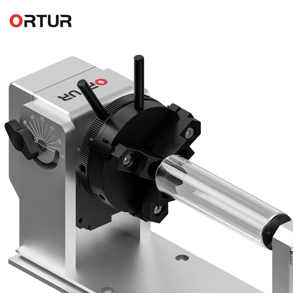 ORTUR YRC1.0 Rotating Roller with 180 Degrees  Horizontal Flip Angle and 360 Degrees Rotating Engraving with 3 Jaws
